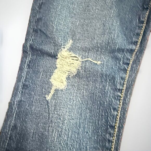 Art Class Girls High-Rise Tapered Cropped Jeans Medium Wash Blue Size 12 NEW! - Picture 7 of 13